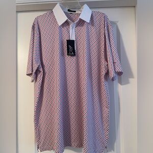 Haven Golf Commander in Chief red, white and blue Polo Shirt Classic XL